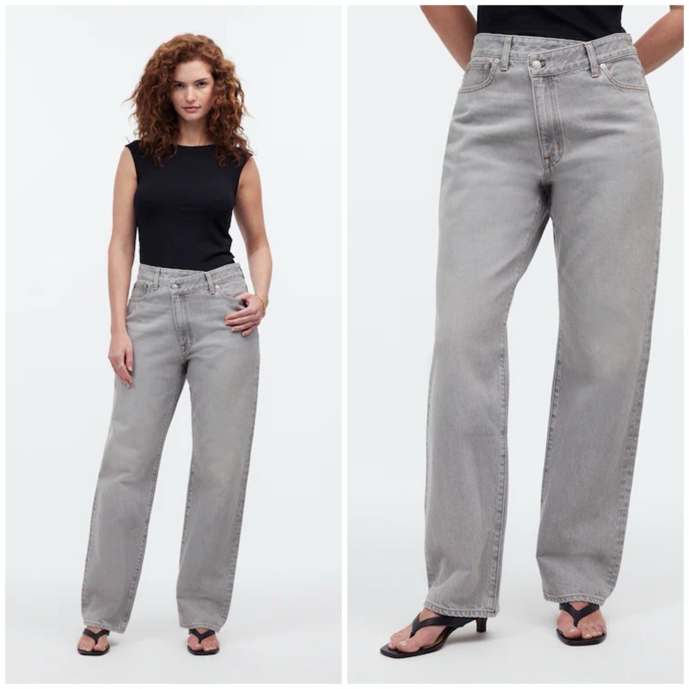 Madewell The Curvy '90s Straight Jean in Heywood Wash Comfort Stretch